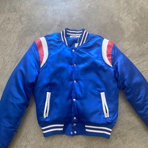 Mnml satin bomber